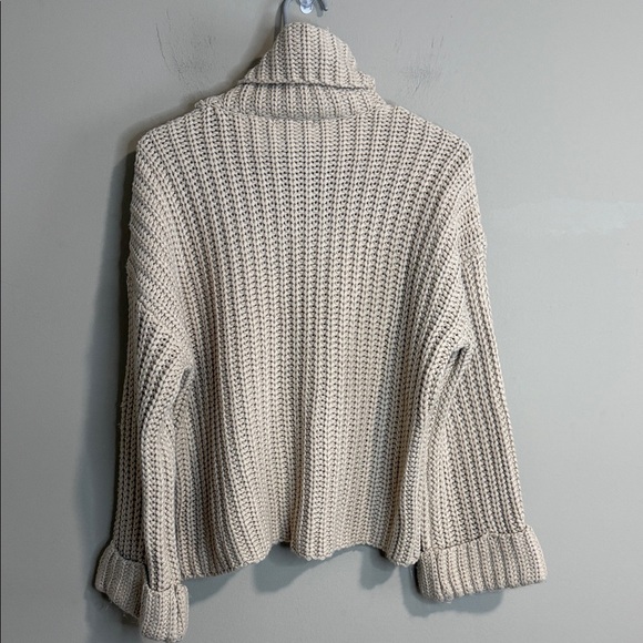 525 America Cream Shaker Knit Cowl Neck Sweater - Picture 7 of 7